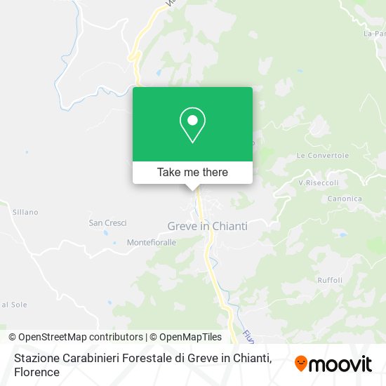 Stazione Carabinieri Forestale di Greve in Chianti map