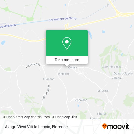 Azagr. Vivai Viti la Leccia map