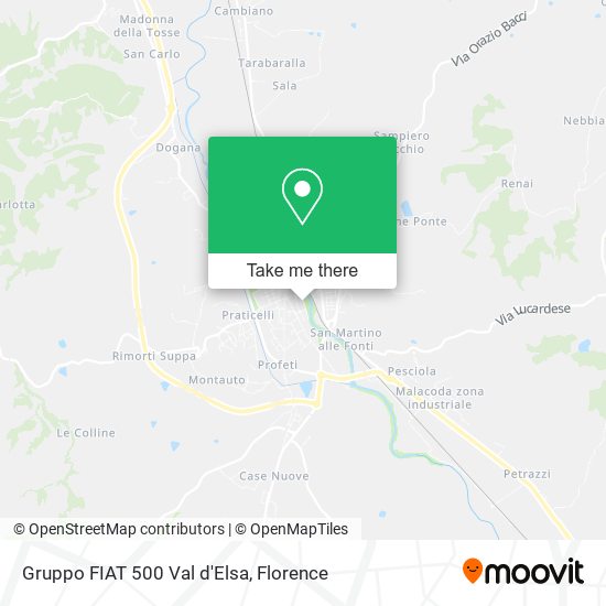 Gruppo FIAT 500 Val d'Elsa map