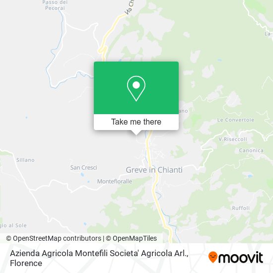 Azienda Agricola Montefili Societa' Agricola Arl. map