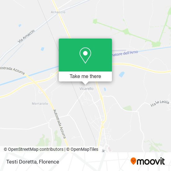 Testi Doretta map