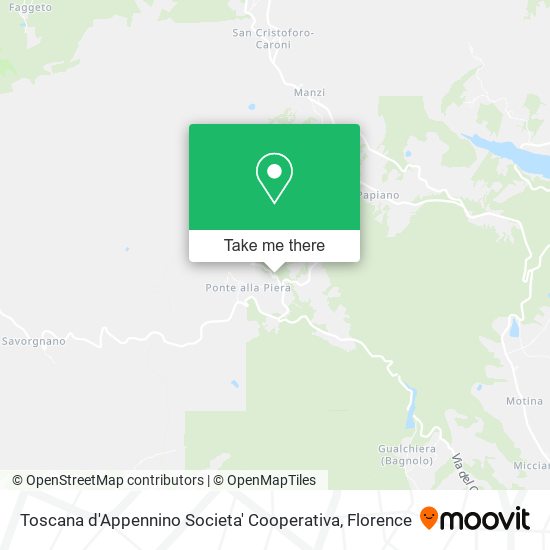 Toscana d'Appennino Societa' Cooperativa map