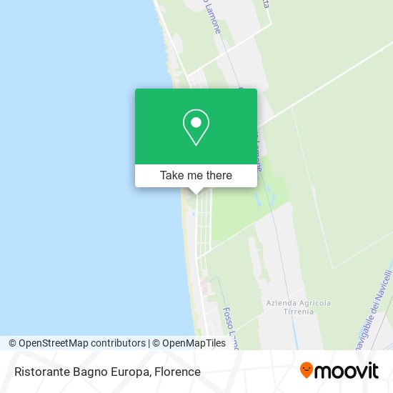 Ristorante Bagno Europa map