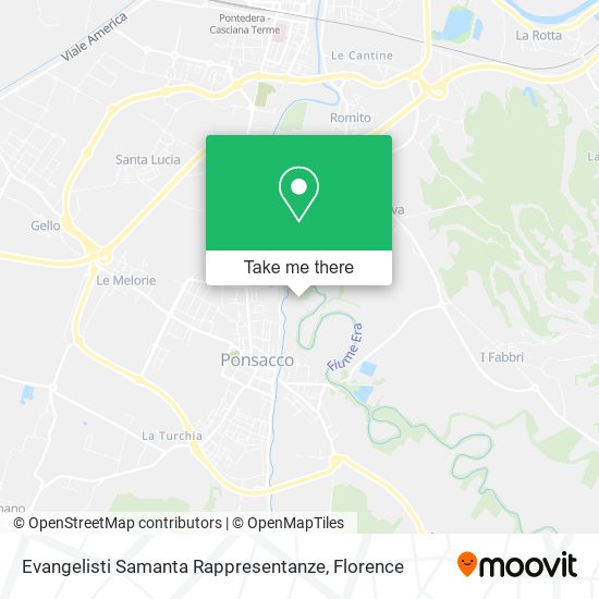 Evangelisti Samanta Rappresentanze map