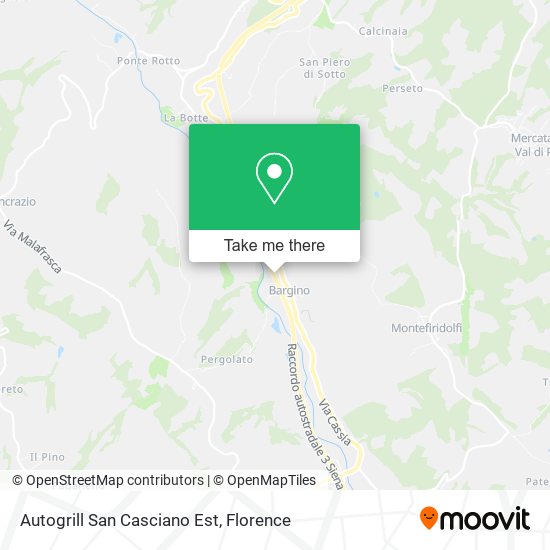 Autogrill San Casciano Est map