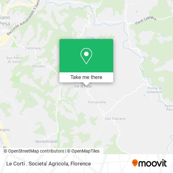 Le Corti . Societa' Agricola map