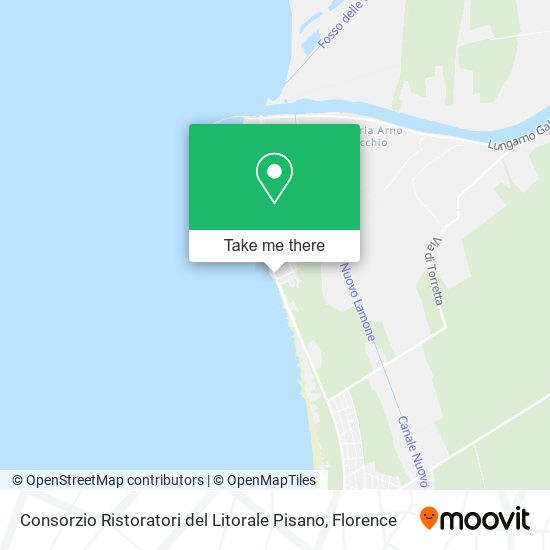 Consorzio Ristoratori del Litorale Pisano map