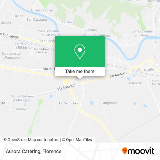 Aurora Catering map