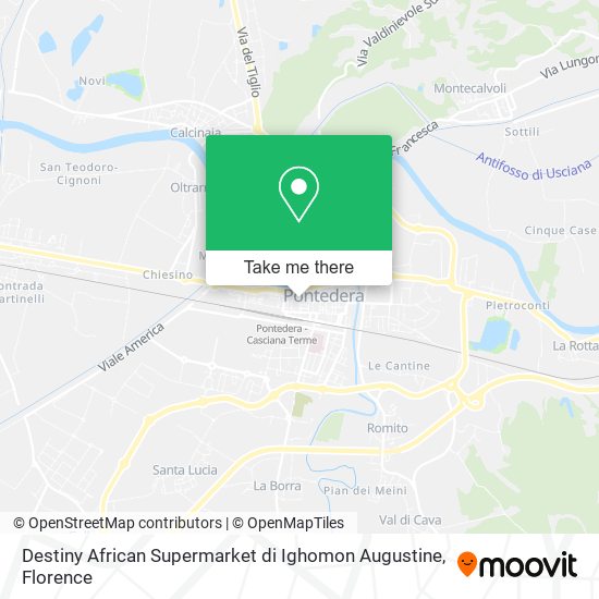 Destiny African Supermarket di Ighomon Augustine map