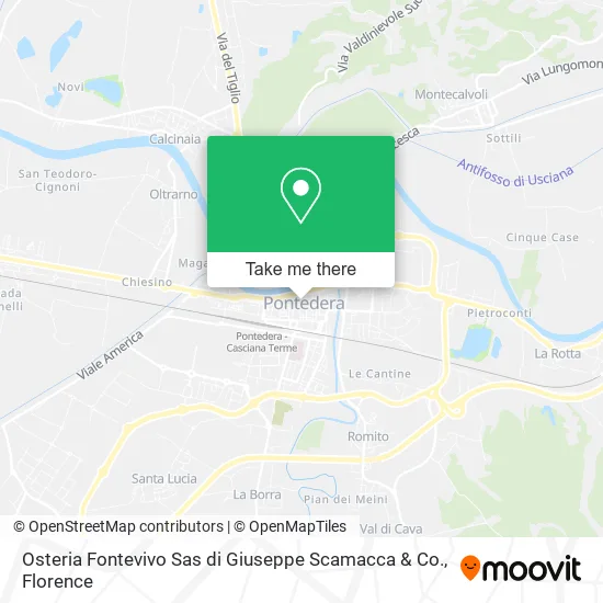 Osteria Fontevivo Sas di Giuseppe Scamacca & Co. map