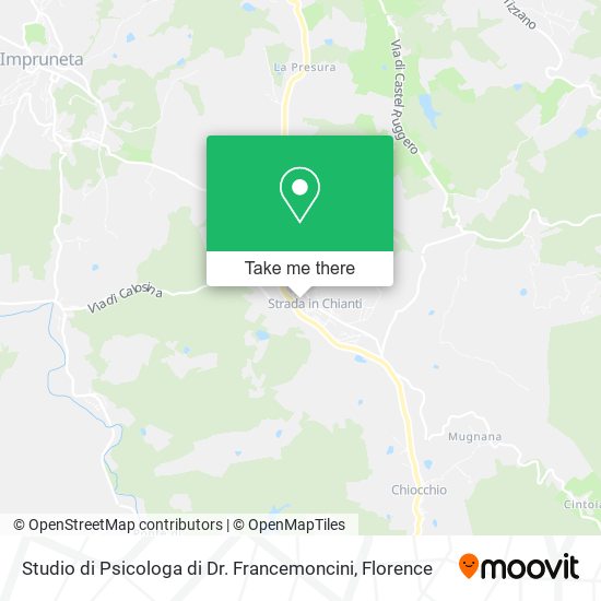 Studio di Psicologa di Dr. Francemoncini map