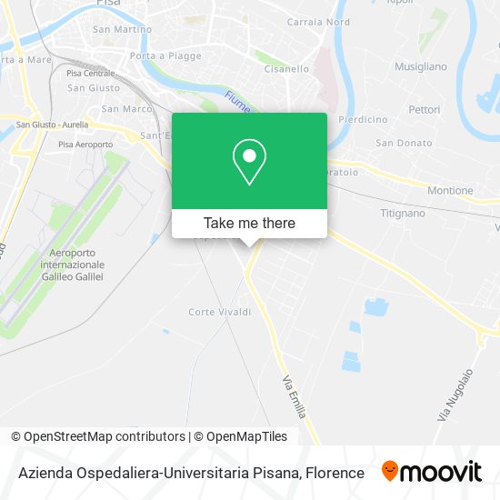 Azienda Ospedaliera-Universitaria Pisana map