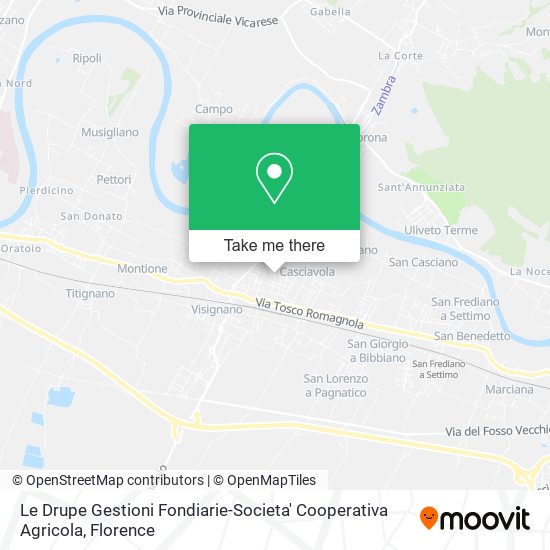 Le Drupe Gestioni Fondiarie-Societa' Cooperativa Agricola map