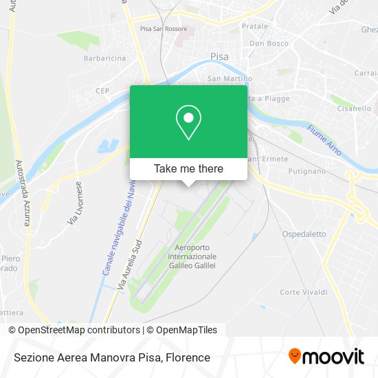 Sezione Aerea Manovra Pisa map