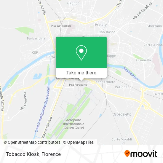 Tobacco Kiosk map