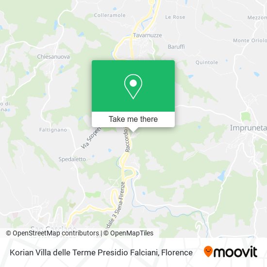 Korian Villa delle Terme Presidio Falciani map