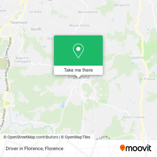 Driver in Florence map
