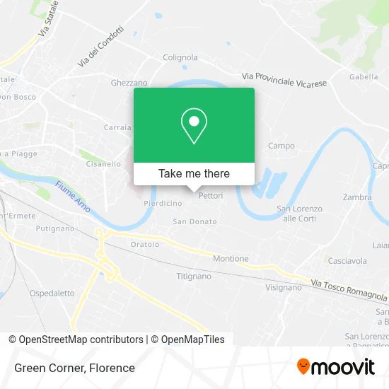 Green Corner map