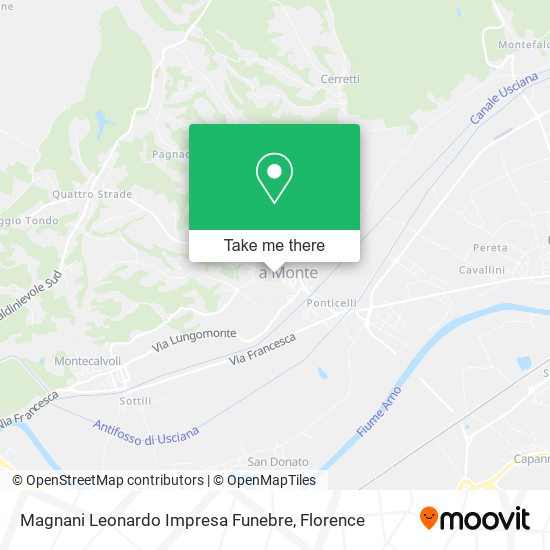 Magnani Leonardo Impresa Funebre map