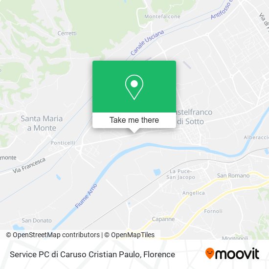 Service PC di Caruso Cristian Paulo map