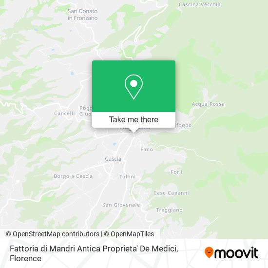 Fattoria di Mandri Antica Proprieta' De Medici map