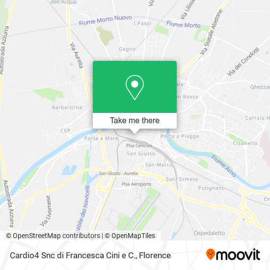 Cardio4 Snc di Francesca Cini e C. map