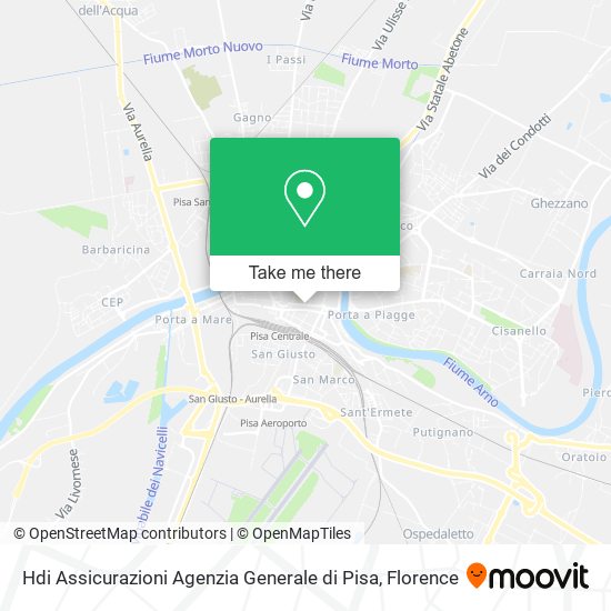 Hdi Assicurazioni Agenzia Generale di Pisa map