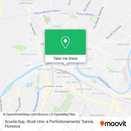 Scuola Sup. Studi Univ. e Perfezionamento 'Sannà map