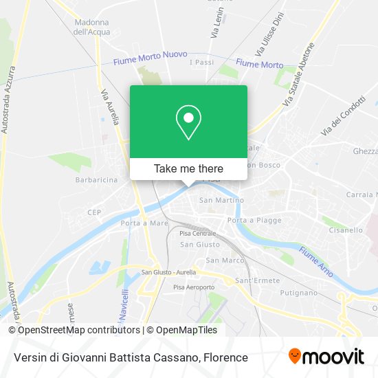 Versin di Giovanni Battista Cassano map