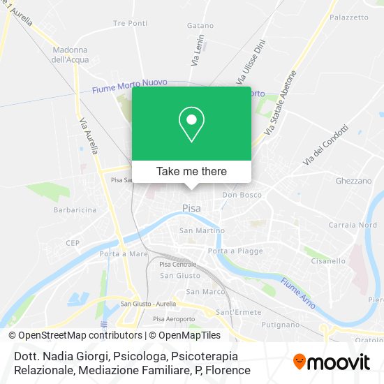 Dott. Nadia Giorgi, Psicologa, Psicoterapia Relazionale, Mediazione Familiare, P map