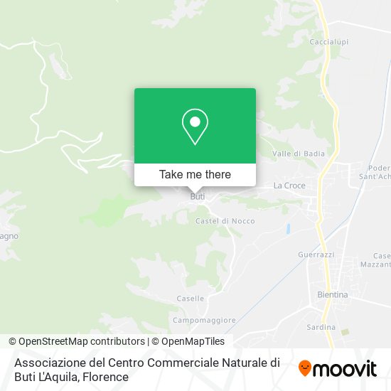 Associazione del Centro Commerciale Naturale di Buti L'Aquila map
