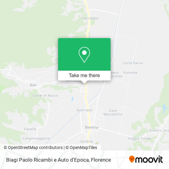 Biagi Paolo Ricambi e Auto d'Epoca map