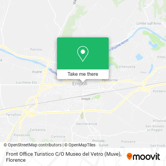 Tourist Front Office at Glass Museum map