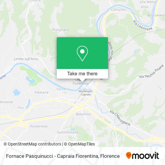 Fornace Pasquinucci - Capraia Fiorentina map