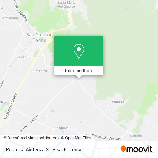 Pubblica Aistenza Sr. Pisa map