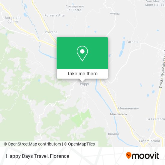 Happy Days Travel map