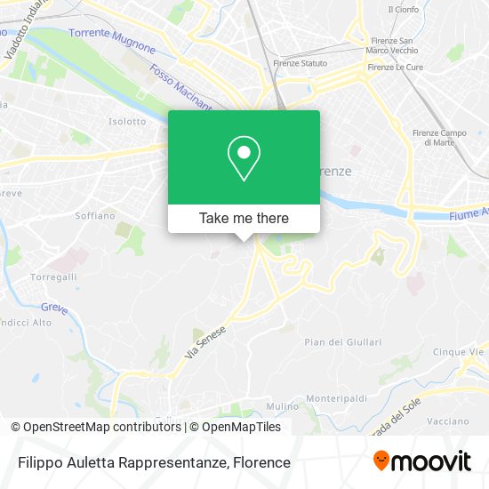 Filippo Auletta Rappresentanze map