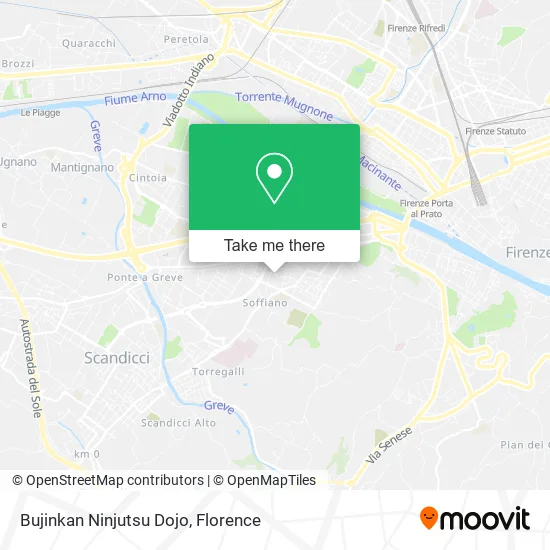 Bujinkan Ninjutsu Dojo map