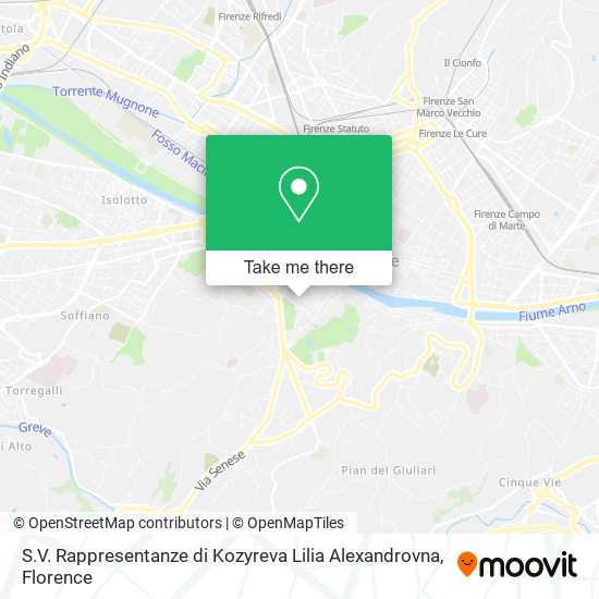 S.V. Rappresentanze di Kozyreva Lilia Alexandrovna map