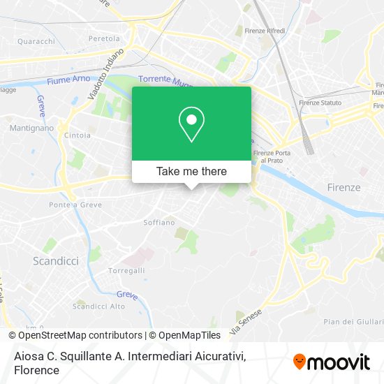 Aiosa C. Squillante A. Intermediari Aicurativi map