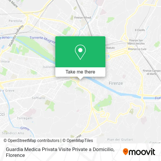 Guardia Medica Privata Visite Private a Domicilio map