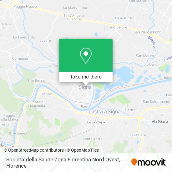 Societa' della Salute Zona Fiorentina Nord Ovest map