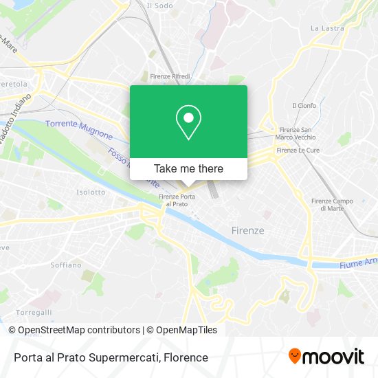 Porta al Prato Supermercati map