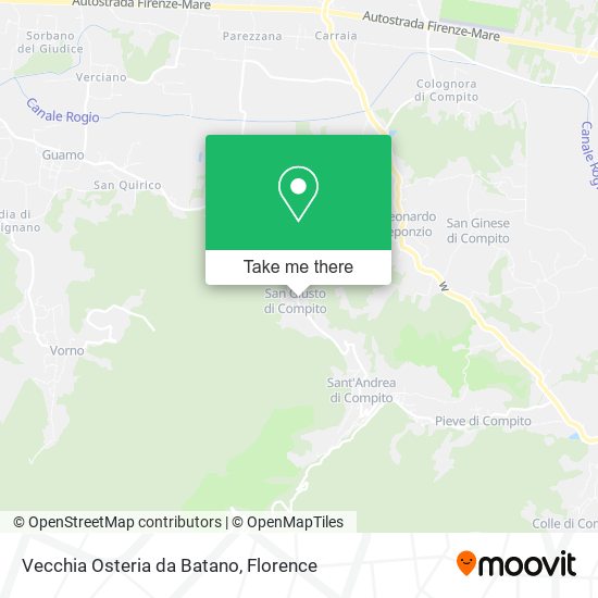 Vecchia Osteria da Batano map