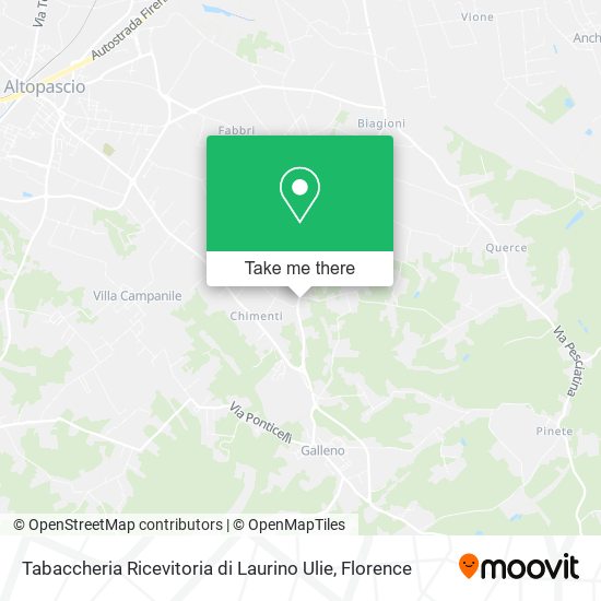 Tabaccheria Ricevitoria di Laurino Ulie map