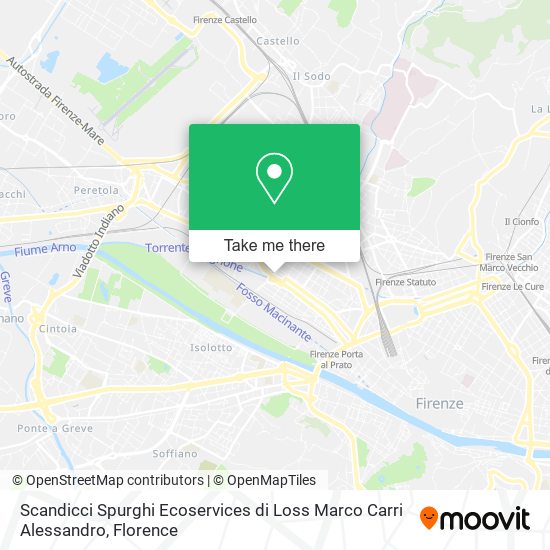 Scandicci Spurghi Ecoservices di Loss Marco Carri Alessandro map