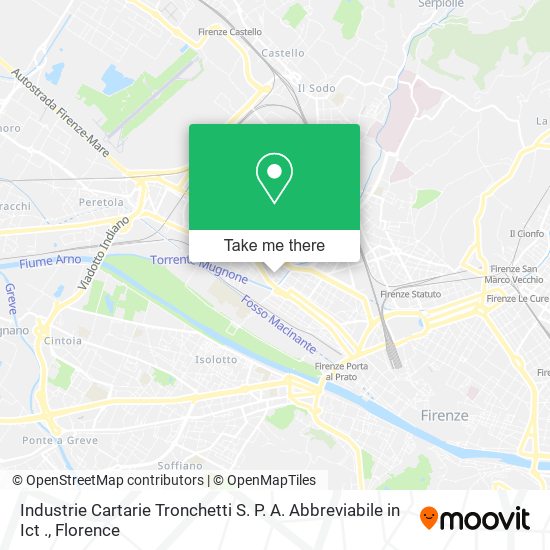 Industrie Cartarie Tronchetti S. P. A. Abbreviabile in Ict . map