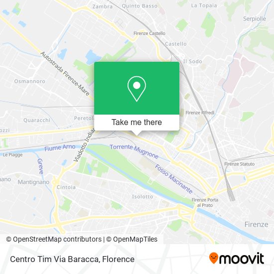 Centro Tim Via Baracca map