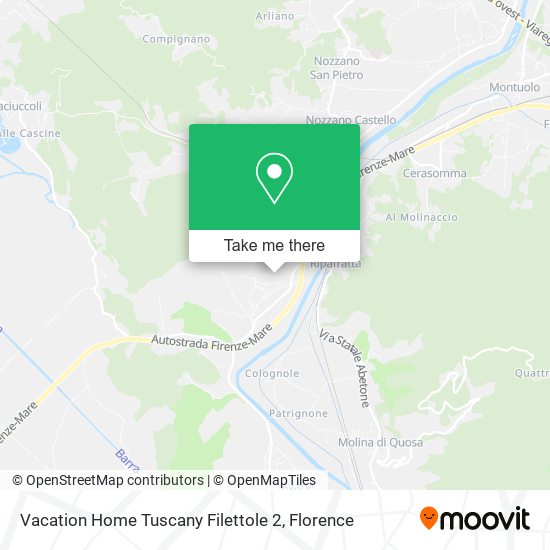 Vacation Home Tuscany Filettole 2 map