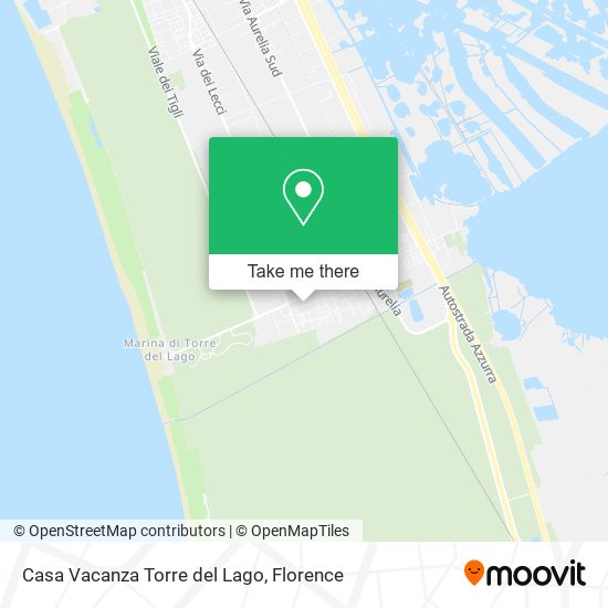 Casa Vacanza Torre del Lago map